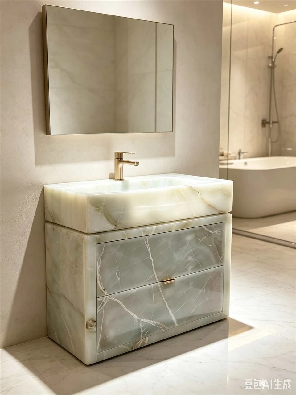 green onyx sink